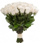 Elite Long Stem White Roses, From 5 to 101