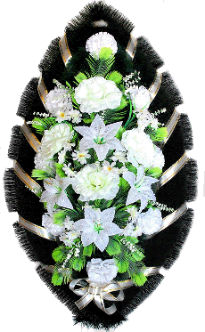 Funeral Wreath Artificial White, 3 sizes