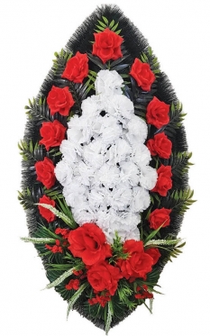 Wreath Artificial Red&White, 3 sizes
