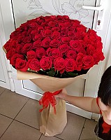 Elite Long Stem Red Roses, From 5 to 101 image 0