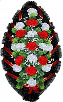 Wreath Artificial Red&White, 3 sizes image 0
