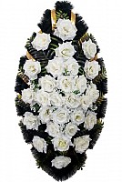 Funeral Wreath Artificial White, 3 sizes image 0