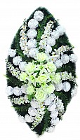 Funeral Wreath Artificial White, 3 sizes image 1