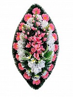 Funeral Wreath Artificial Pink, 3 sizes image 1