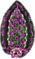 Funeral Wreath Artificial Purple, 3 sizes image 2