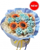 Chocolate Sunflowers & Hydrangea, 3 sizes