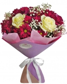 Roses&Chrysanthemum Bouquets of 3 sizes