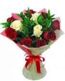 White in Red. Bouquets from 11 to 101