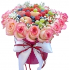 Roses & Fruits & Berries Pink