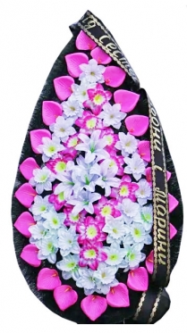 Funeral Wreath Artificial Purple, 3 sizes