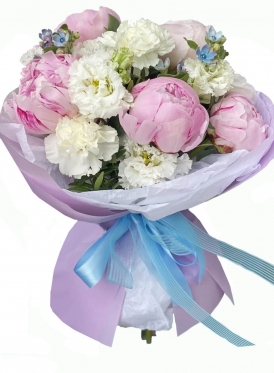 Pink Peonies at a White Shadow