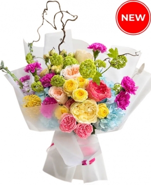 Bright bouquet "Frolic Flowers"