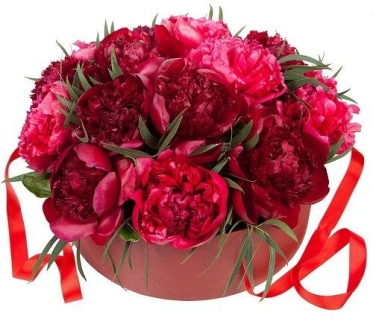 Peonies Box Arrangement