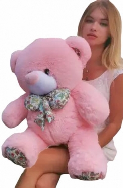 Рожевий ведмедик 130-140 cm