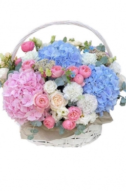 Hydrangeas Basket