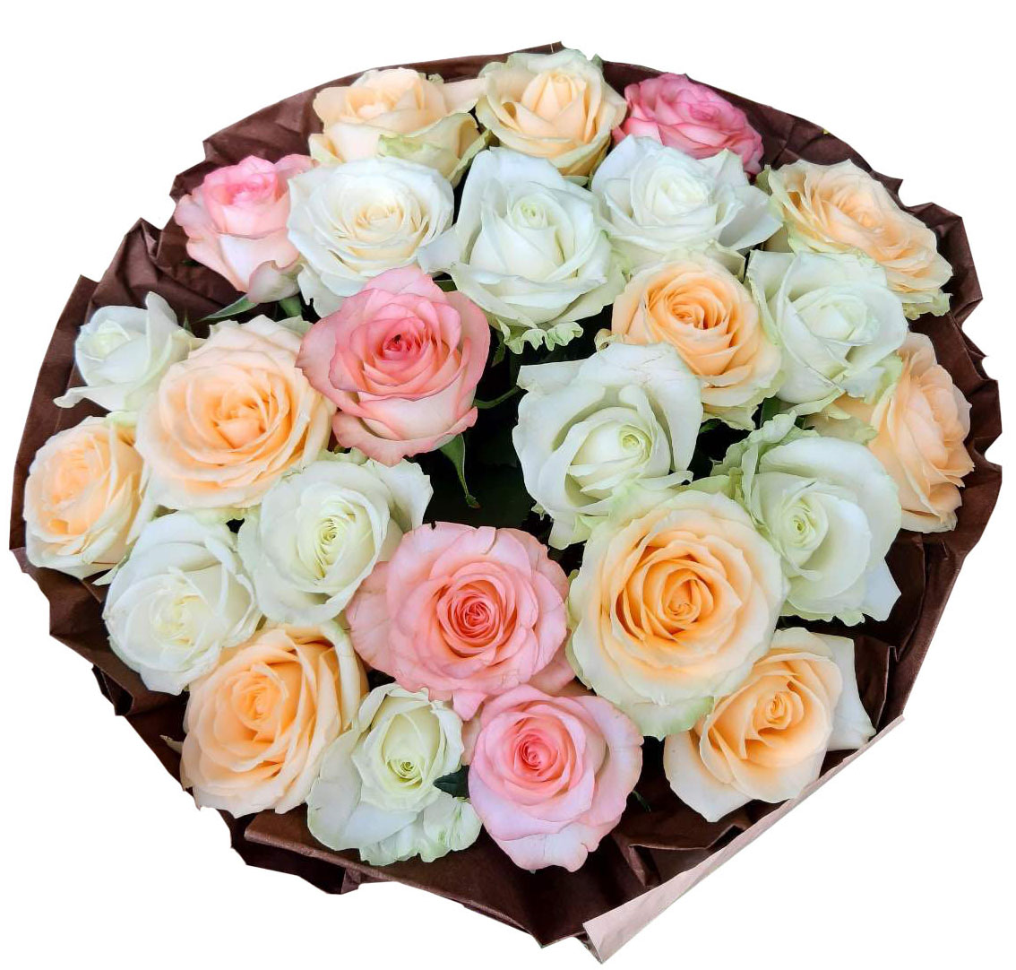 Crayon Tones Roses. Bouquets from 7 to 101 image 0