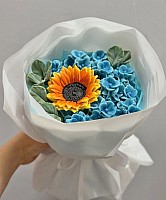 Chocolate Sunflowers & Hydrangea, 3 sizes image 0