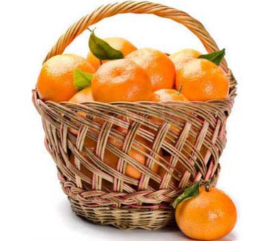 Корзина мандаринов и апельсинов image 0